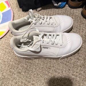 Puma Classic White Lace-Up Sneakers